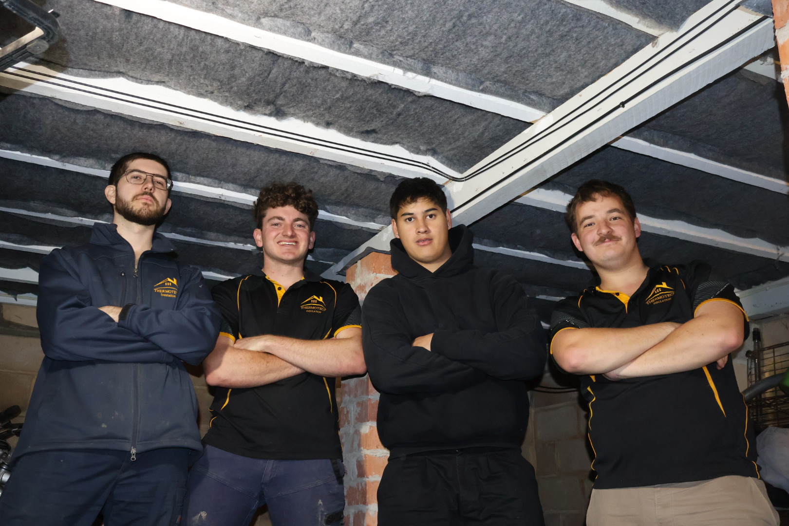 Thermotech team on site after an insulation install, NSW