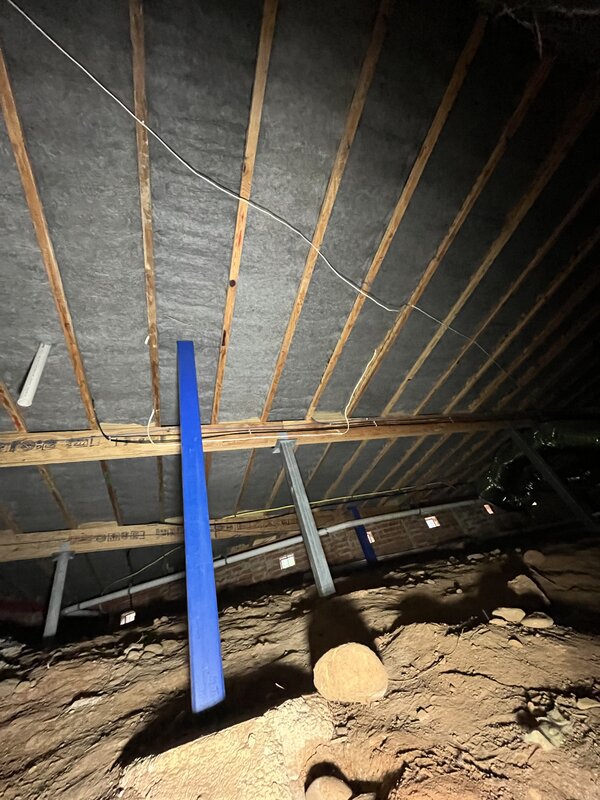 Completed insulation install