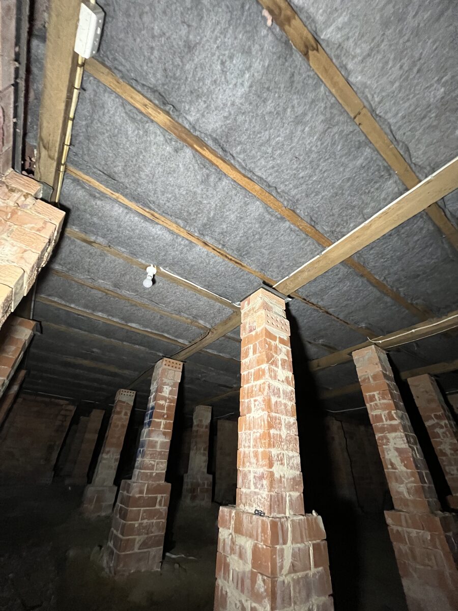 Completed insulation install