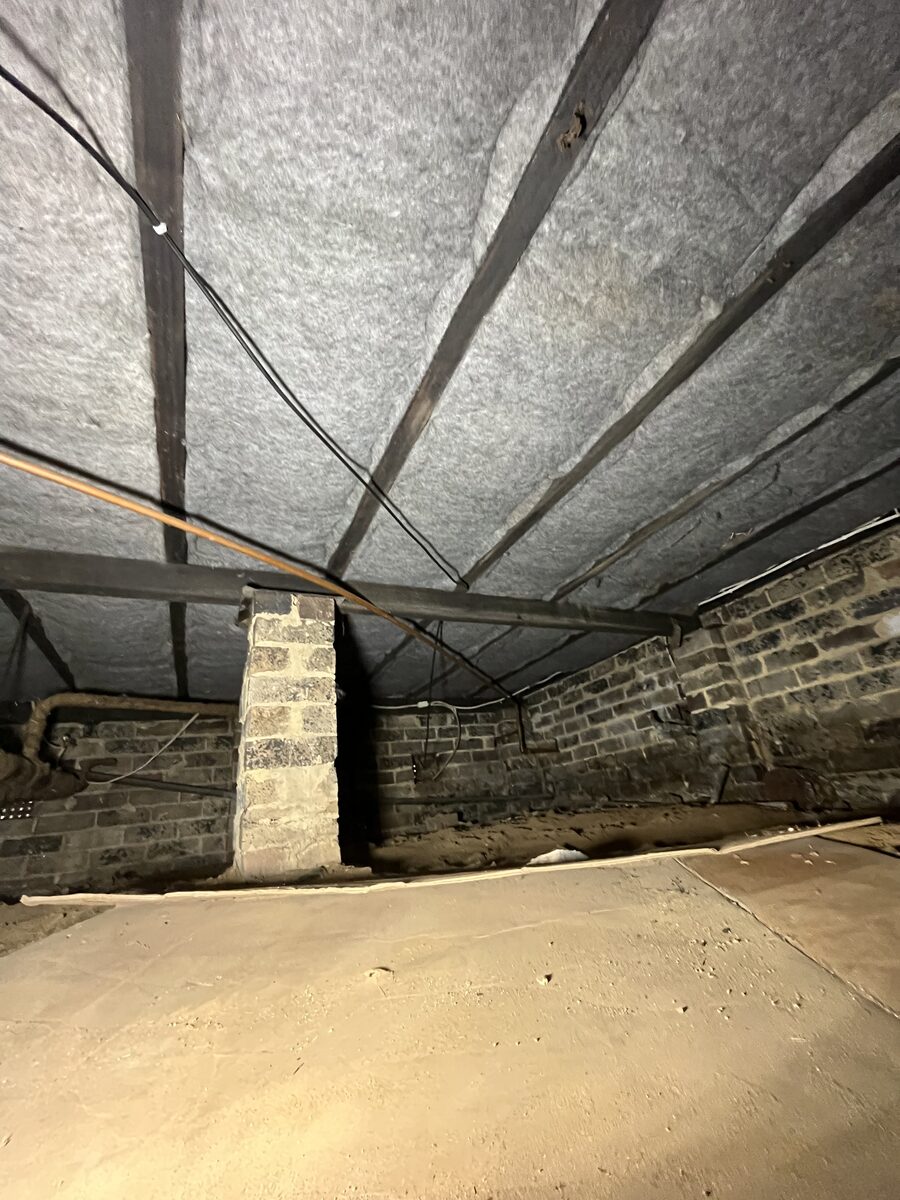 Completed insulation install