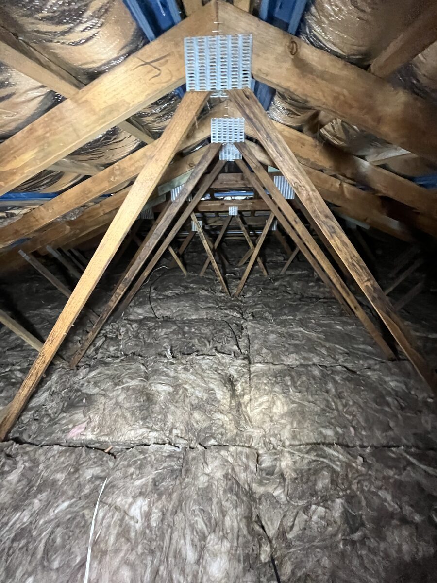 Completed insulation install