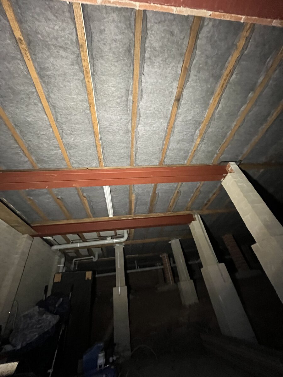 Completed insulation install