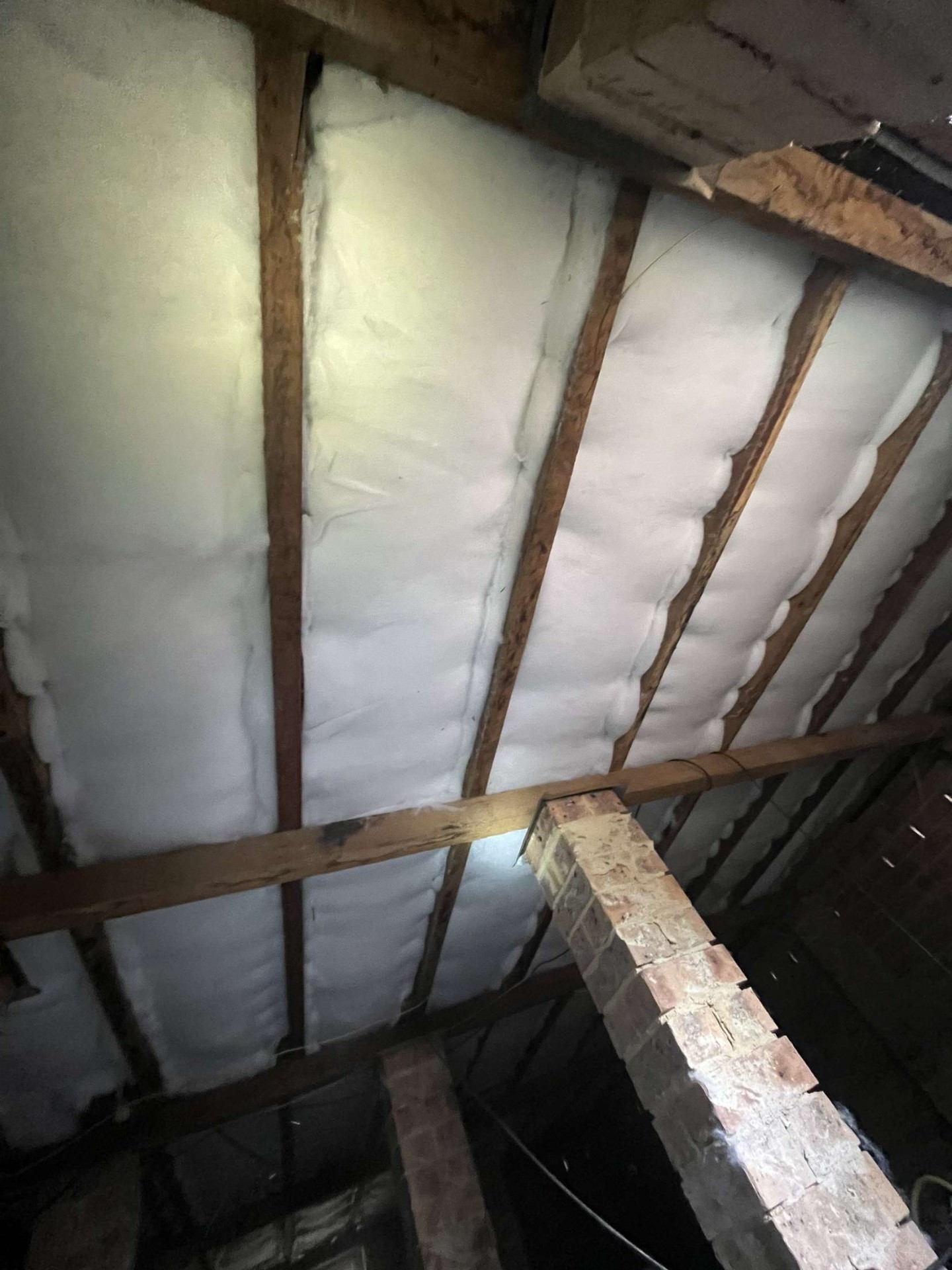 Ceiling insulation install